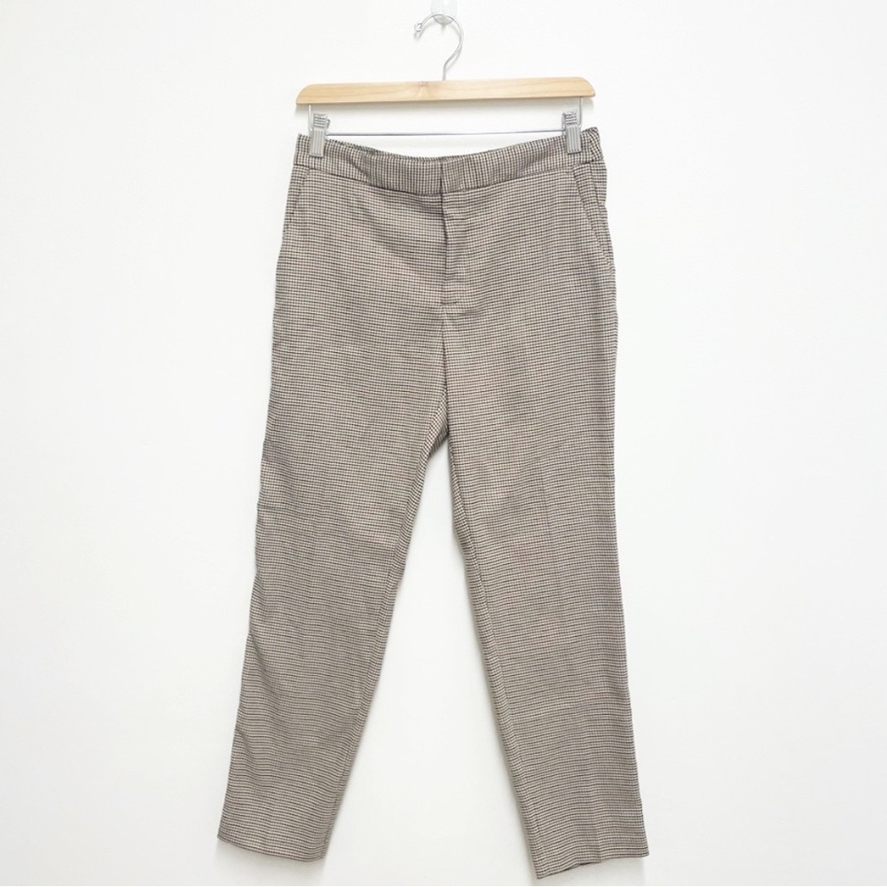 Zara Patterened Straight Dressy Leg Pants